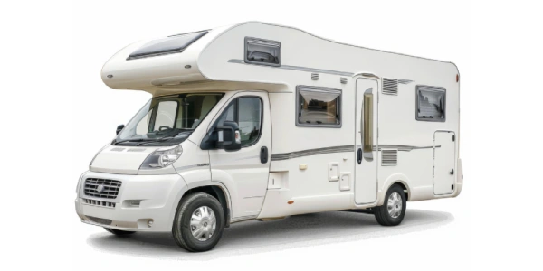 White campervan