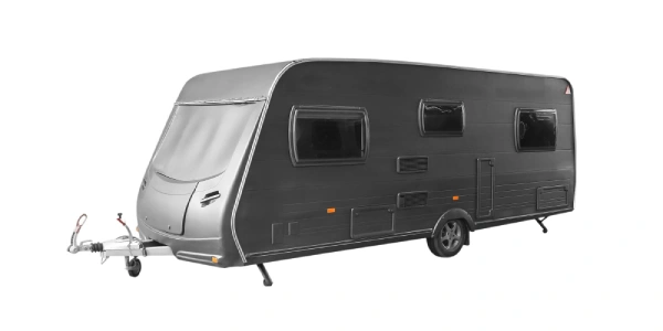 Grey caravan trailer